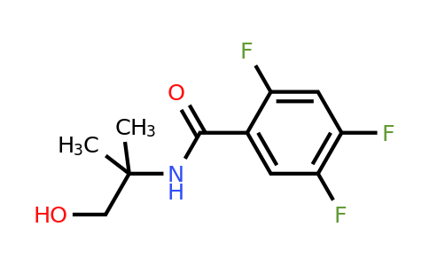 125290-71-3 | 2,4,5-Trifluoro-N-(1-hydroxy-2-methylpropan-2-yl)benzamide