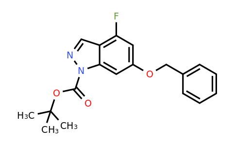 1253789-02-4 | tert-Butyl 6-(benzyloxy)-4-fluoro-1H-indazole-1-carboxylate