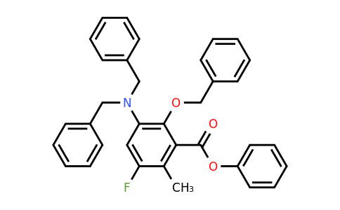 1253799-29-9 | Phenyl 2-(benzyloxy)-3-(dibenzylamino)-5-fluoro-6-methylbenzoate