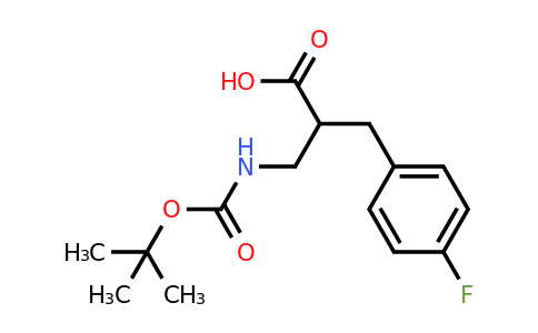 1255099-58-1 | 3-((tert-Butoxycarbonyl)amino)-2-(4-fluorobenzyl)propanoic acid