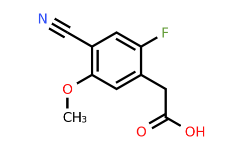 1255207-30-7 | 4-Cyano-2-fluoro-5-methoxyphenylacetic acid
