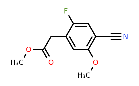 1255207-31-8 | Methyl 4-cyano-2-fluoro-5-methoxyphenylacetate