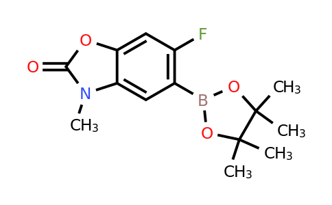 1255713-51-9 | 6-Fluoro-3-methyl-5-(4,4,5,5-tetramethyl-1,3,2-dioxaborolan-2-yl)benzo[d]oxazol-2(3H)-one