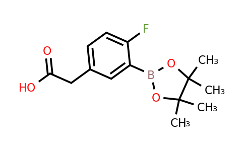 1255945-85-7 | 2-(4-Fluoro-3-(4,4,5,5-tetramethyl-1,3,2-dioxaborolan-2-yl)phenyl)acetic acid