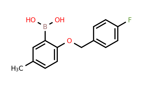 1256358-49-2 | (2-((4-Fluorobenzyl)oxy)-5-methylphenyl)boronic acid