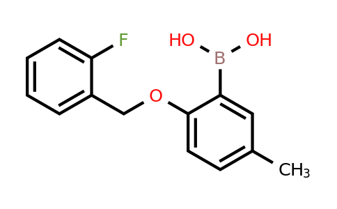 1256358-51-6 | 2-(2-Fluorophenylmethoxy)-5-methylphenylboronic acid