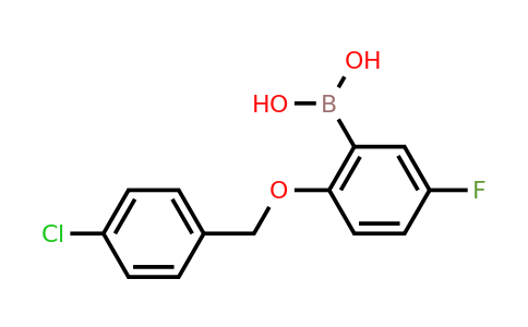 1256358-54-9 | (2-((4-Chlorobenzyl)oxy)-5-fluorophenyl)boronic acid