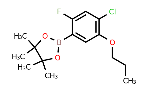 1256360-18-5 | 2-(4-Chloro-2-fluoro-5-propoxyphenyl)-4,4,5,5-tetramethyl-1,3,2-dioxaborolane