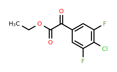 1256470-45-7 | Ethyl 2-(4-chloro-3,5-difluorophenyl)-2-oxoacetate