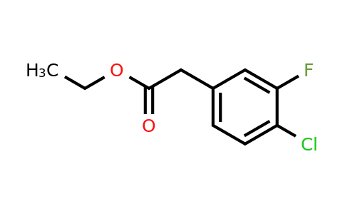 1256479-12-5 | (4-Chloro-3-fluorophenyl)acetic acid ethyl ester