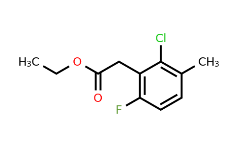 1256479-15-8 | Ethyl 2-chloro-6-fluoro-3-methylphenylacetate