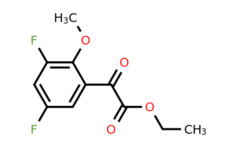 1256480-13-3 | Ethyl 2-(3,5-difluoro-2-methoxyphenyl)-2-oxoacetate