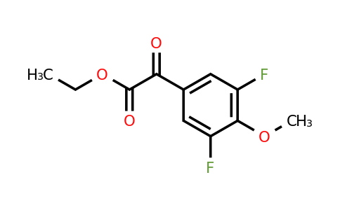 1256480-86-0 | Ethyl 2-(3,5-difluoro-4-methoxyphenyl)-2-oxoacetate