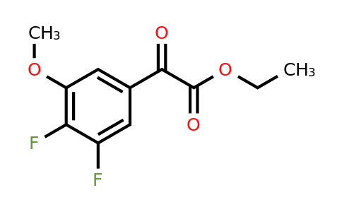 1256482-12-8 | Ethyl 2-(3,4-difluoro-5-methoxyphenyl)-2-oxoacetate