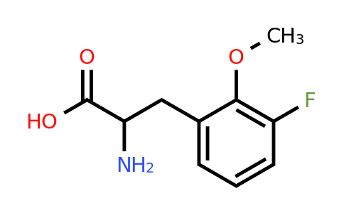 1256482-65-1 | 2-Amino-3-(3-fluoro-2-methoxyphenyl)propanoic acid