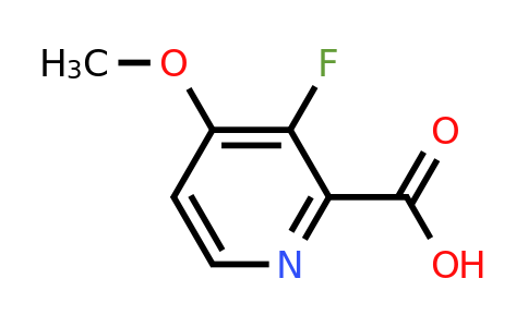 1256810-60-2 | 3-Fluoro-4-methoxypyridine-2-carboxylic acid