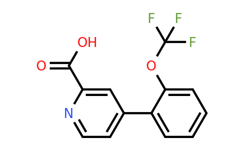 1258614-77-5 | 4-(2-(Trifluoromethoxy)phenyl)picolinic acid