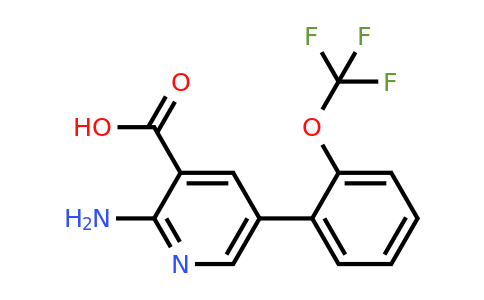 1258620-98-2 | 2-Amino-5-(2-(trifluoromethoxy)phenyl)nicotinic acid