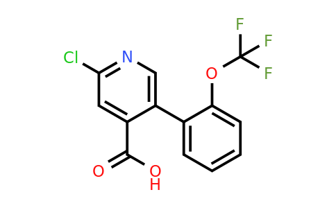 1258622-56-8 | 2-Chloro-5-(2-(trifluoromethoxy)phenyl)isonicotinic acid