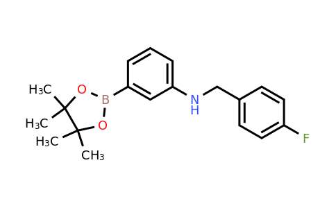 1259285-59-0 | N-(4-Fluorobenzyl)-3-(4,4,5,5-tetramethyl-1,3,2-dioxaborolan-2-yl)aniline