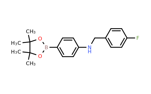 1259285-60-3 | N-(4-Fluorobenzyl)-4-(4,4,5,5-tetramethyl-1,3,2-dioxaborolan-2-yl)aniline