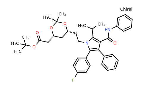 125971-95-1 | Tert-Butyl (4R,6R)-2-[[[6-(2-4-fluorophenyl)-5-isopropyl-3-phenyl-4-(phenylcarbamoyl)pyrrol-1-yl]ethyl]-2,2-dimethyl-1,3-dioxan-4-yl]acetate