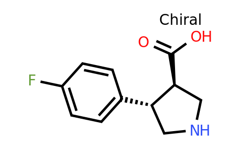 1260587-88-9 | (3R,4S)-4-(4-Fluorophenyl)pyrrolidine-3-carboxylic acid