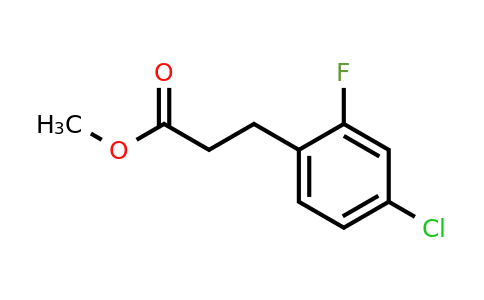 1260759-75-8 | Methyl 3-(4'-chloro-2'-fluorophenyl)propionate