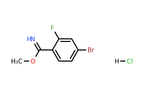 1260761-65-6 | Methyl 4-bromo-2-fluorobenzimidate hydrochloride