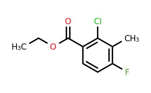 1260800-83-6 | Ethyl 2-chloro-4-fluoro-3-methylbenzoate