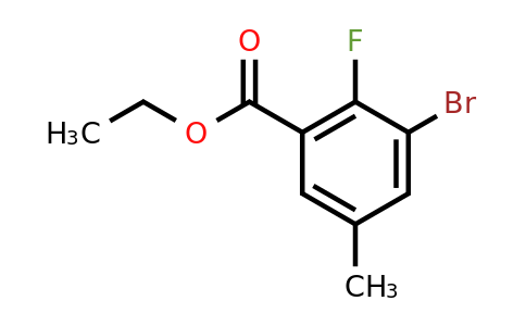 1260800-93-8 | Ethyl 3-bromo-2-fluoro-5-methylbenzoate