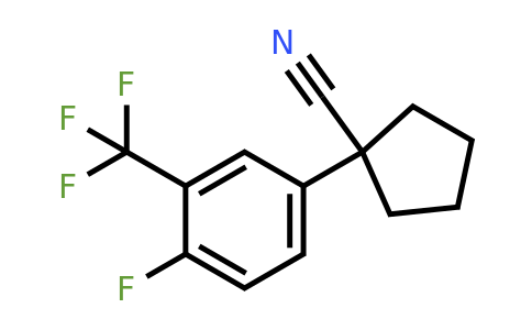 1260804-75-8 | 1-(4-Fluoro-3-(trifluoromethyl)phenyl)cyclopentanecarbonitrile