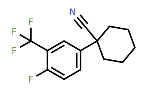 1260807-20-2 | 1-(4-Fluoro-3-(trifluoromethyl)phenyl)cyclohexanecarbonitrile