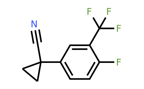 1260874-03-0 | 1-(4-Fluoro-3-(trifluoromethyl)phenyl)cyclopropanecarbonitrile