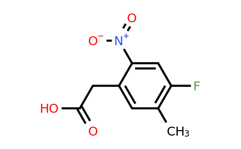 1261079-63-3 | 2-(4-Fluoro-5-methyl-2-nitrophenyl)acetic acid