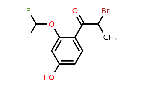 1261438-52-1 | 2-Bromo-4'-hydroxy-2'-(difluoromethoxy)propiophenone