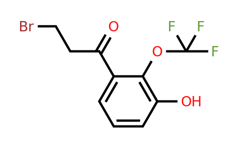 1261438-57-6 | 3-Bromo-3'-hydroxy-2'-(trifluoromethoxy)propiophenone