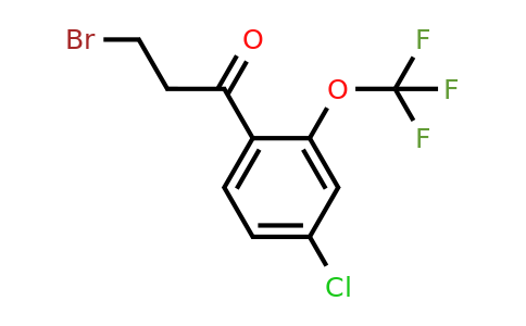 1261438-77-0 | 3-Bromo-4'-chloro-2'-(trifluoromethoxy)propiophenone
