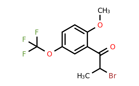 1261438-90-7 | 2-Bromo-2'-methoxy-5'-(trifluoromethoxy)propiophenone