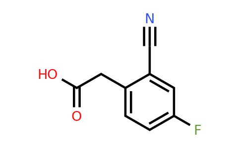 1261438-92-9 | 2-Cyano-4-fluorophenylacetic acid