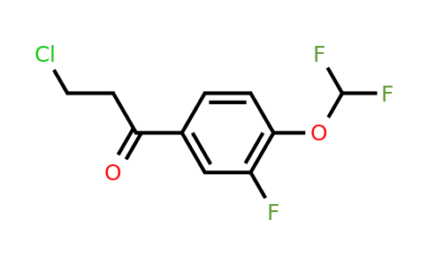 1261440-02-1 | 3-Chloro-4'-(difluoromethoxy)-3'-fluoropropiophenone