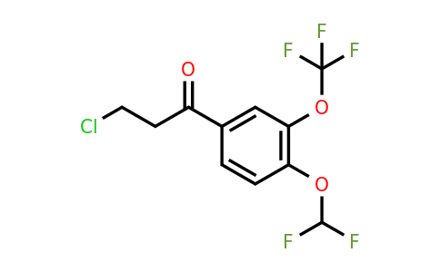 1261440-34-9 | 3-Chloro-4'-(difluoromethoxy)-3'-(trifluoromethoxy)propiophenone