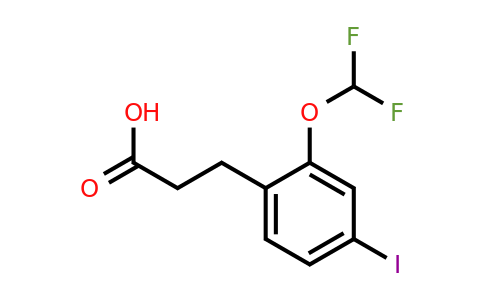 1261440-47-4 | 3-(2'-(Difluoromethoxy)-4'-iodophenyl)propionic acid
