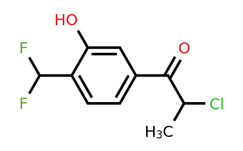 1261440-60-1 | 2-Chloro-4'-(difluoromethyl)-3'-hydroxypropiophenone