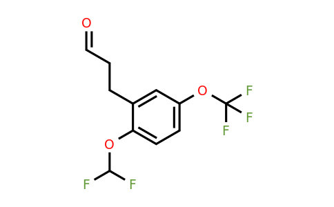 1261440-90-7 | 3-(2'-(Difluoromethoxy)-5'-(trifluoromethoxy)phenyl)propionaldehyde