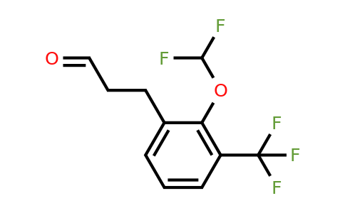1261441-15-9 | 3-(2'-(Difluoromethoxy)-3'-(trifluoromethyl)phenyl)propionaldehyde
