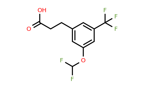 1261441-21-7 | 3-(3'-(Difluoromethoxy)-5'-(trifluoromethyl)phenyl)propionic acid