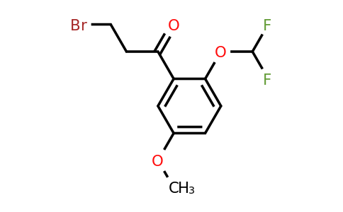 1261441-43-3 | 3-Bromo-2'-(difluoromethoxy)-5'-methoxypropiophenone