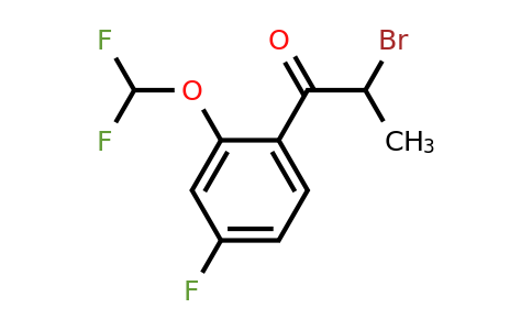1261442-76-5 | 2-Bromo-4'-fluoro-2'-(difluoromethoxy)propiophenone