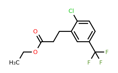 1261443-22-4 | Ethyl 3-(2'-chloro-5'-(trifluoromethyl)phenyl)propionate